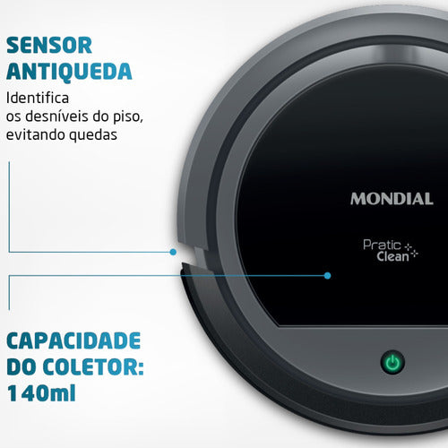 Robô Aspirador De Pó Pratic Clean - Rb-11 Mondial